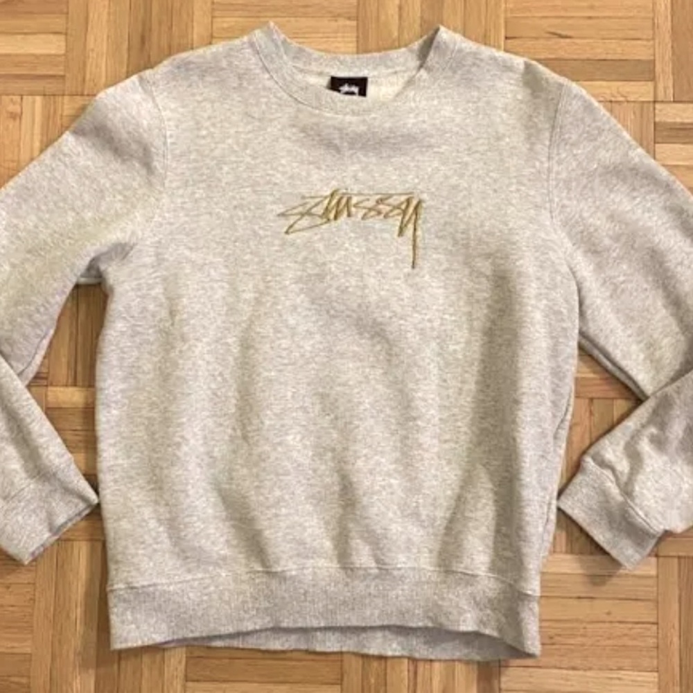 Stussy sweatshirt light grey
